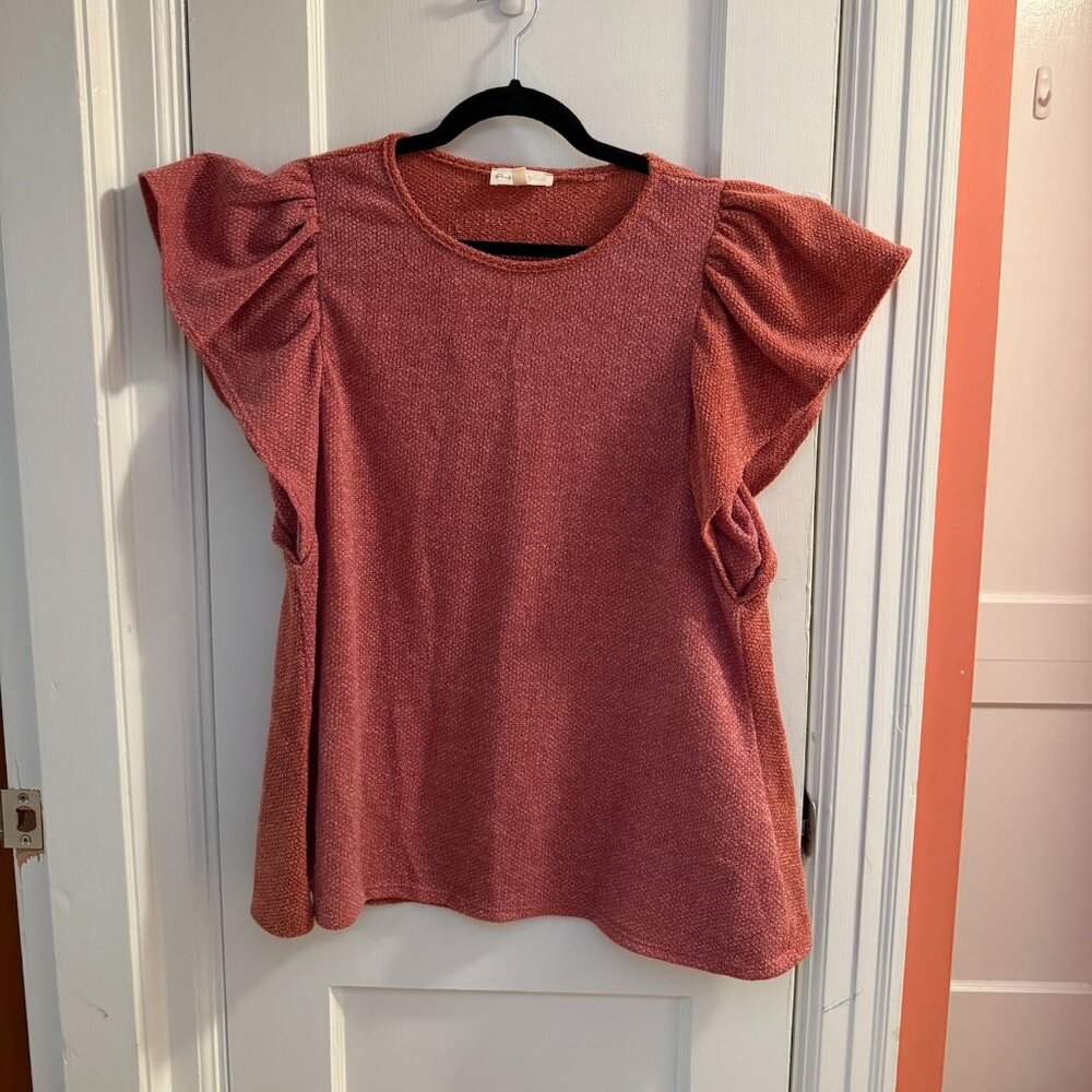 Pink short sleeve top XL